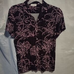 PacSun Black and Pink Casual Men's Shirt